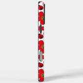 Monogram Schattige lieveheersbeestje Rood Wit Bloe Case-Mate iPhone Case (Achterkant / Rechts)