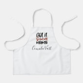 Monogram schattige naam cadeau kinder schort (Voorkant)