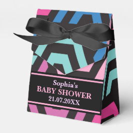 Monogram Schattige Patroon Baby shower Bedankdoosjes