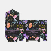 Monogram Schattige Patroon Baby shower Bedankdoosjes (Uitgevouwen)