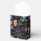 Monogram Schattige Patroon Baby shower Bedankdoosjes (Geopend)