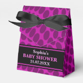 Monogram Schattige Patroon Baby shower Bedankdoosjes (Voorkant Zijde)