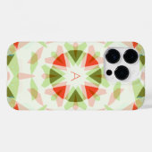Monogram Schattige Rood  Groen Magic Star Meisje's Case-Mate iPhone Case (Achterkant (horizontaal))