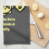 Monogram schattige Twin Ducklings Theedoek (Quarter Fold)