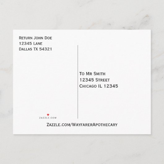 Monogram schattige Twin Ducklings Uitnodiging Briefkaart (Achterkant)