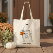 Monogram Schattigee Halloween Ghost met Pumpkin Pa Tote Bag