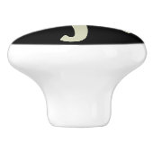 Monogram Schattigee Pirate Skull Crossbones Kabine Keramische Knop (Zijkant)