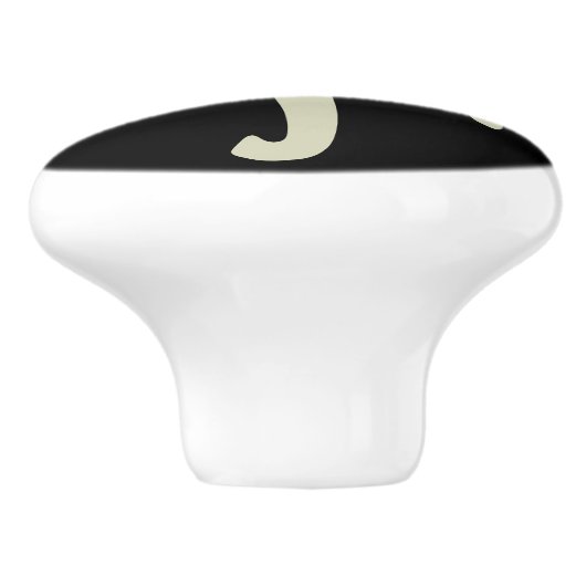 Monogram Schattigee Pirate Skull Crossbones Kabine Keramische Knop (Zijkant)