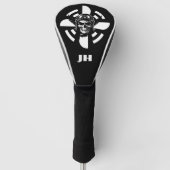 Monogram, Schedel Piloot & Vliegtuig Propeller, Mi Golfheadcover (Voorkant)