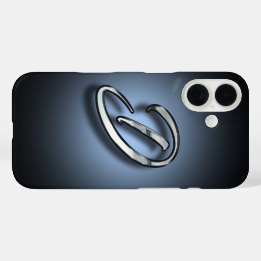 Monogram Schijnwerper Achtergrond Case-Mate iPhone Case (Achterkant (horizontaal))