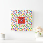 Monogram schilderplaatje vierkante klok (Huis)