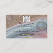 Monogram schoeisel Faux Gold Heels Logo Shop QR Visitekaartje (Achterkant)