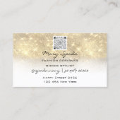 Monogram schoenen Glitter Heels Logo QR-code Visitekaartje (Achterkant)