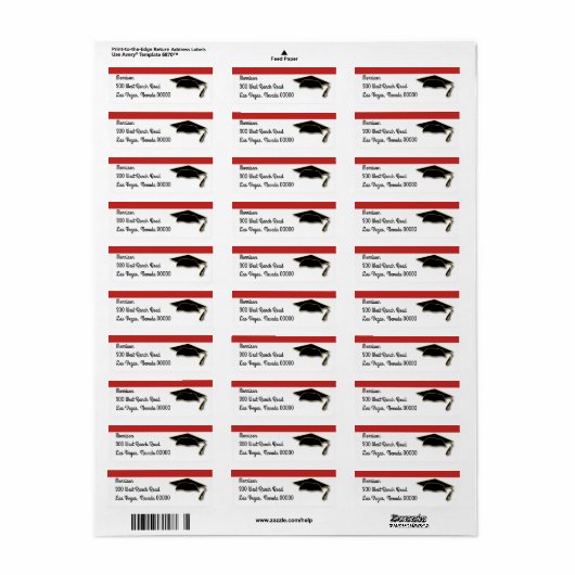 Monogram schoolkleurvak etiket (Full Sheet)