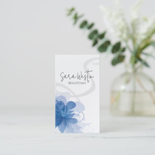 Monogram schoonheidsspecialist Beaty Consultant Visitekaartje (Staand voorkant)