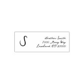 Monogram Schrift Zelfinktende Stempel (Design)