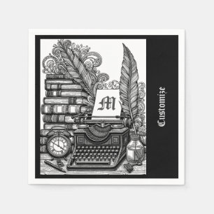 Monogram  schrijversthema servet