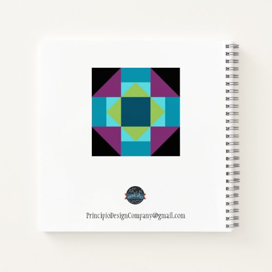 Monogram Schuur Quilt Recept Boek (Achterkant)