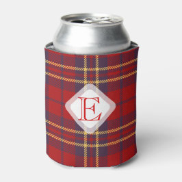Monogram, Scottish Highland clan red plaid tartan: Blikjeskoeler