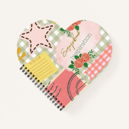 Monogram Scrapbook inspiratie Moderne retro Roze Notitieboek