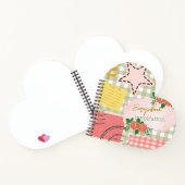 Monogram Scrapbook inspiratie Moderne retro Roze Notitieboek (Binnen)