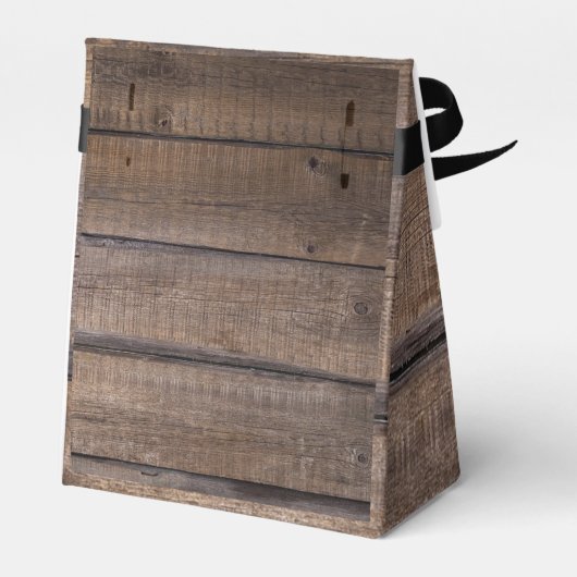 Monogram Script Barn Country Rustic Wedding Party Bedankdoosjes (Achterkant)