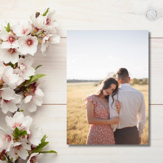 Monogram Script Elegante foto bruiloft Save The Date