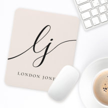 Monogram Script Kalligrafie Elegant Vrouwelijk