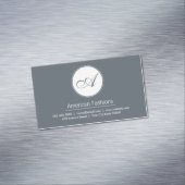 Monogram | Script Magnetisch Visitekaartje (Voorbeeld)