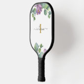 Monogram Script Naam Eucalyptus Groene Begroeiing Pickleball Paddle (Links)
