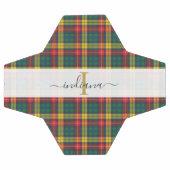 Monogram Script Naam Plaid Clan Buchanan Tartan Voetbal (Enkel)