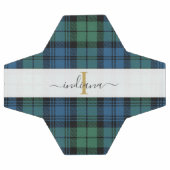 Monogram Script Naam Plaid Clan Campbell Tartan Voetbal (Enkel)