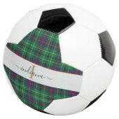 Monogram Script Naam Plaid Clan Duncan Tartan Voetbal (Drie kwart)