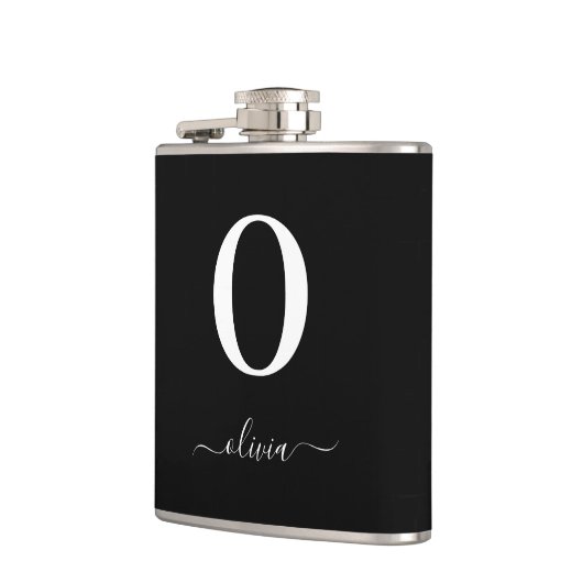 Monogram Script Name Personated Black and White Heupfles (Links)