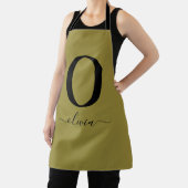 Monogram Script Name Personated Gold en Black Schort (Insitu)