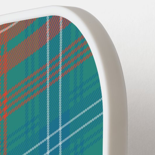 Monogram Script Name Pset Clan Wilson Tartan Pickleball Paddle (Links Detail)