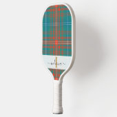 Monogram Script Name Pset Clan Wilson Tartan Pickleball Paddle (Links)