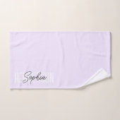 Monogram Script Signature Paars Bad Handdoek (Handdoek)