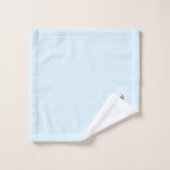 Monogram Script Signature Pastel Blue Bad Handdoek (Wasdoekje)