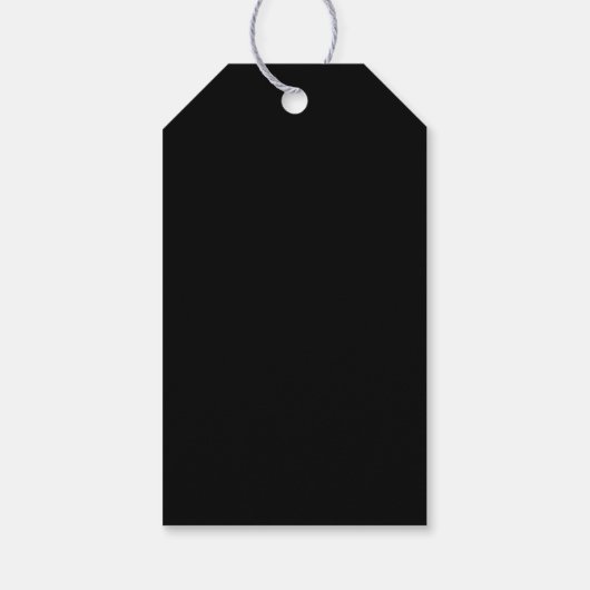 Monogram Script Tak Black Wit Trouw    Cadeaulabel (Achterkant)