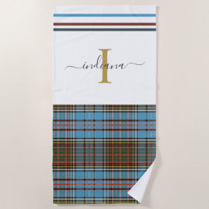 Monogram script vastgelegd Tartan Clan Anderson Ch Strandlaken