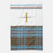 Monogram script vastgelegd Tartan Clan Anderson Ch Theedoek (Verticaal)