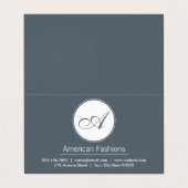 Monogram | Script Visitekaartje (Buitenkant ongevouwen)