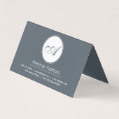 Monogram | Script Visitekaartje (Voorkant)