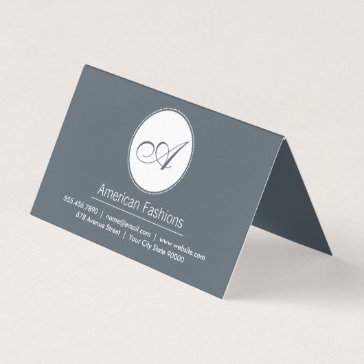 Monogram | Script Visitekaartje (Voorkant)