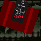 Monogram Secret Agent Kinder Bagagelabel