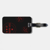 Monogram Secret Agent Kinder Bagagelabel (Achterkant horizontaal)