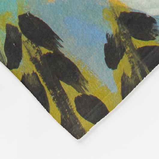 Monogram | Secret Garden Floral III Fleece Deken (Hoek)