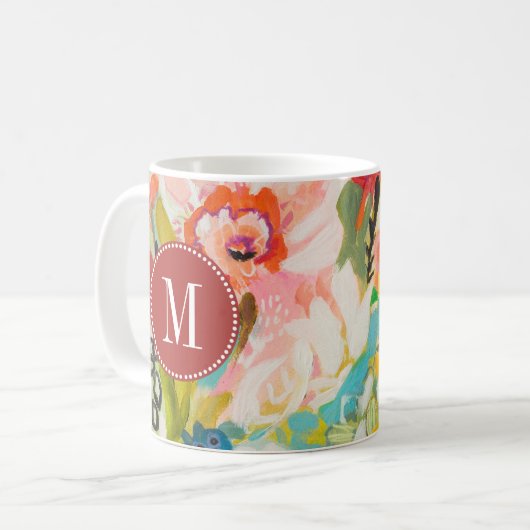 Monogram | Secret Garden Floral III Koffiemok (Voorkant links)