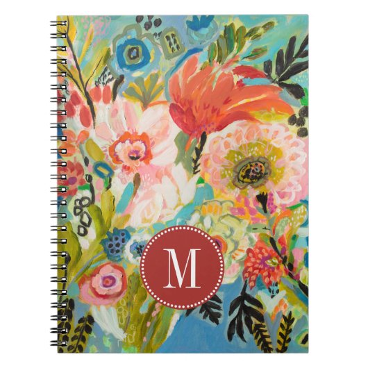 Monogram | Secret Garden Floral III Notitieboek (Voorkant)